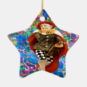 Clown Troubadour Keramikornament