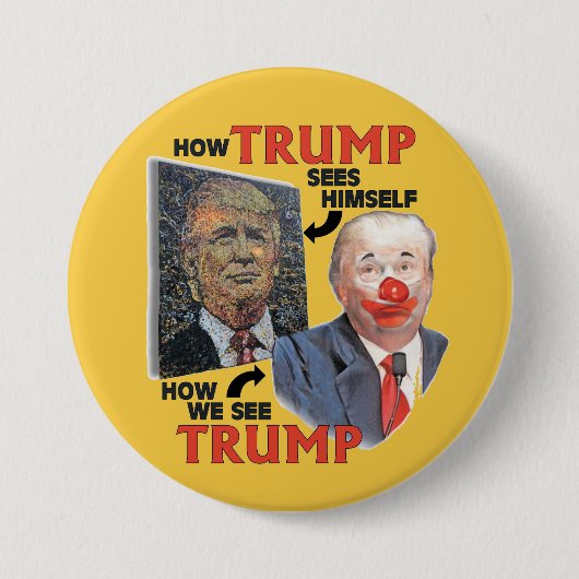 Clown Trump Button (Vorderseite)