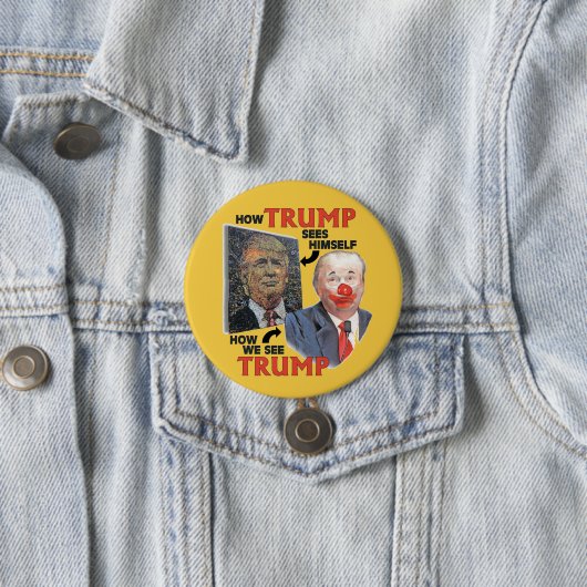 Clown Trump Button (Beispiel)