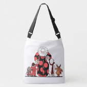 Clown und Freunde nehmen ihren Bogen Tragetaschen Mit Langen Trägern (Vorderseite)