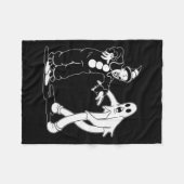 Clown und Gespenst tanzen Fleecedecke (Vorderseite (Horizontal))