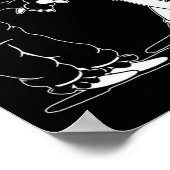 Clown und Gespenst tanzen Poster (Ecke)