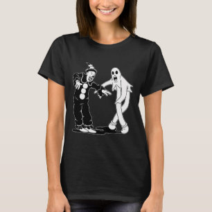 Clown und Gespenst tanzen T-Shirt