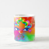 Clown und schöne Farben Kaffeetasse (Mittel)
