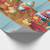 Clown und Spielwaren-Packpapier Geschenkpapier (Ecke)