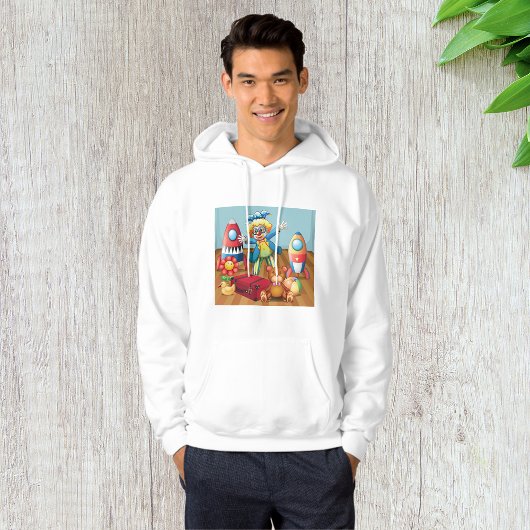 Clown und Spielzeug Mens Hoodie