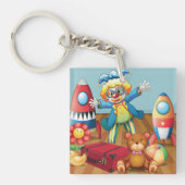 Clown und Spielzeug-Schlüsselanhänger Schlüsselanhänger (Vorderseite)