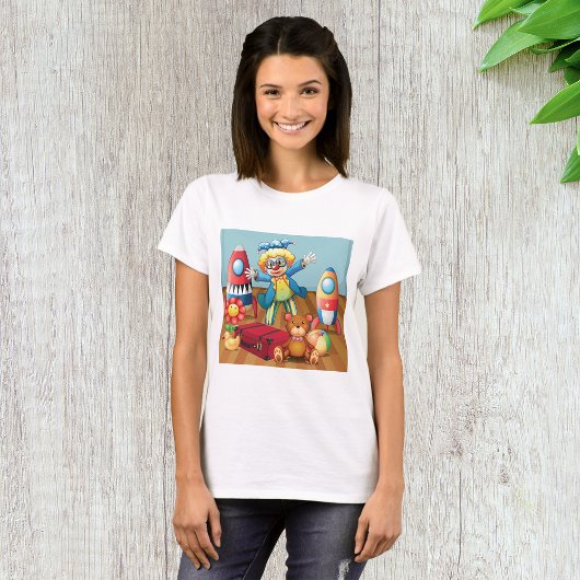 Clown und Spielzeug T - Shirt für Frauen