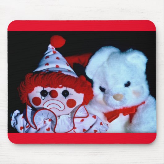 Clown und Teddy Mousepad (Vorne)