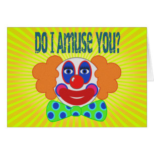 Clown unterhalte ich Sie Entwurf