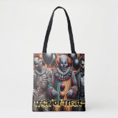 Clown, Vampire und Zombie Halloween Trick oder Tre Tasche (Vorderseite)