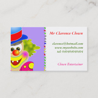 Clown Visitenkarte