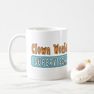 Clown-Welt-Aufseher Kaffeetasse