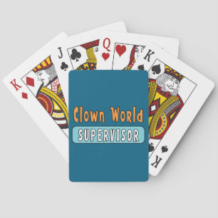Clown-Welt-Aufseher Spielkarten