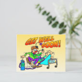 Clown wird bald gut Postkarte (Stehend Vorderseite)