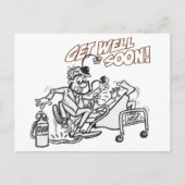 Clown wird gut farbige Platte Postkarte (Vorderseite)