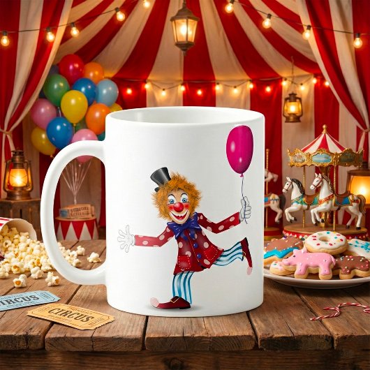 Clown With A Balloon Mug Kaffeetasse