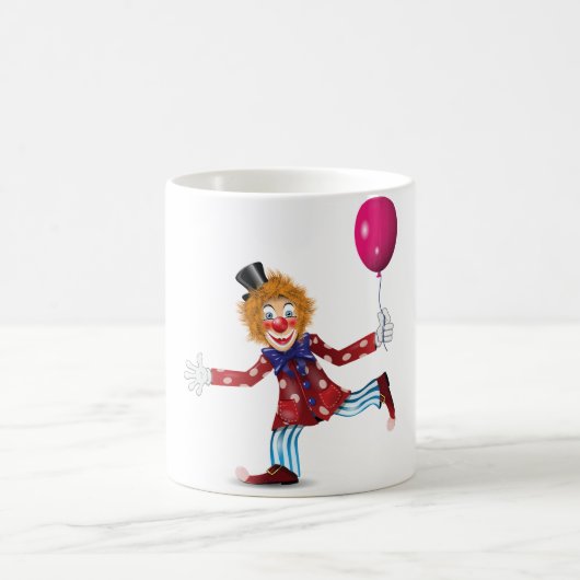 Clown With A Balloon Mug Kaffeetasse (Mittel)