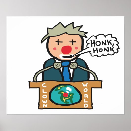 Clown World Honk Honk Poster (Vorne)