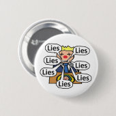 Clown World Lies Button (Vorne & Hinten)