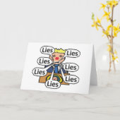 Clown World Lies Karte (Gelbe Blume)