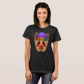 Clown Yorkshire Terrier Circus Carnival Costume Pa T-Shirt (Vorne ganz)