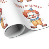 Clown-Zirkus-Humor Geschenkpapier (Rolleneckpunkt)