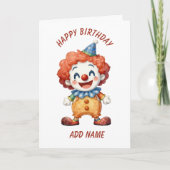 Clown-Zirkus-Humor Karte (Vorderseite)