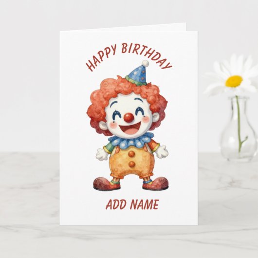 Clown-Zirkus-Humor Karte (Kleine Pflanze)