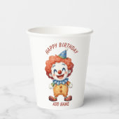 Clown-Zirkus-Humor Pappbecher (Rückseite)