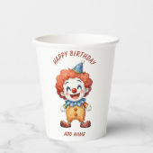 Clown-Zirkus-Humor Pappbecher (Vorderseite)