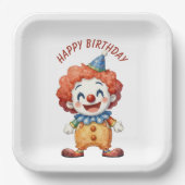 Clown-Zirkus-Humor Pappteller (Vorderseite)