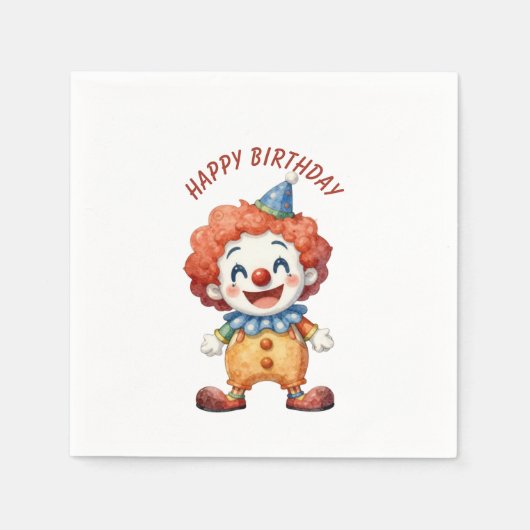 Clown-Zirkus-Humor Serviette (Vorderseite)
