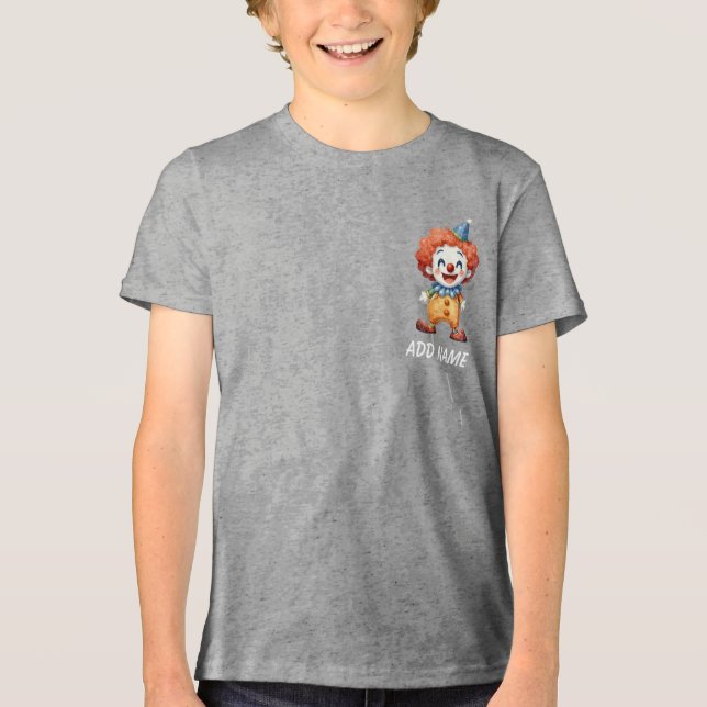 Clown-Zirkus-Humor Tri-Blend Shirt (Vorderseite)