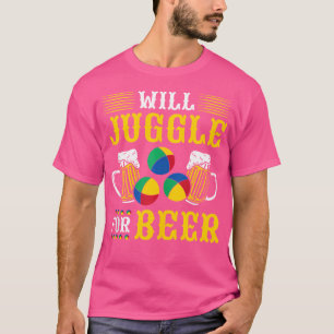 Clown-Zirkus-Jongleur mit Bier T-Shirt