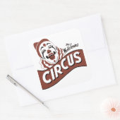 Clown-Zirkus-Sticker Quadratischer Aufkleber (Umschlag)