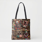 Clown Zombie Halloween Tasche (Vorderseite)