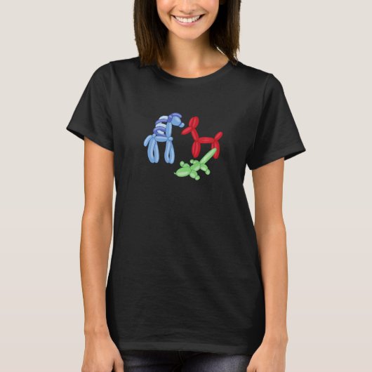 Clowncore Clown Balloon Animals T-Shirt (Vorderseite)