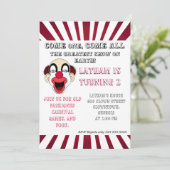 Clowneinladung Einladung (Stehend Vorderseite)