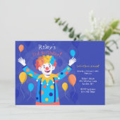 Clowneinladung Einladung (Stehend Vorderseite)