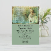 Clowner und Song Sheet Einladung (Stehend Vorderseite)