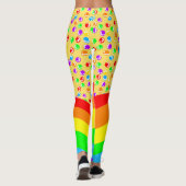 Clownerkern und Regenbogen Leggings (Rückseite)