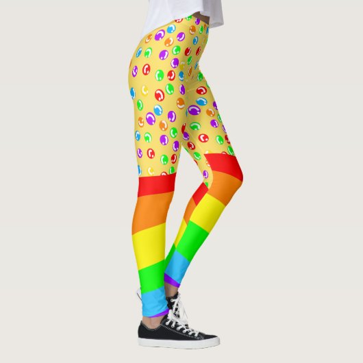 Clownerkern und Regenbogen Leggings (Rechts)