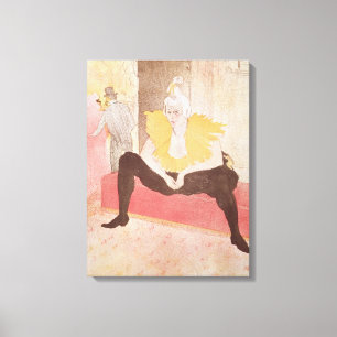 Clowness Cha-U-Kao Sitzplatz, 1896 Leinwanddruck