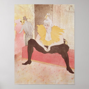 Clowness Cha-U-Kao Sitzplatz, 1896 Poster