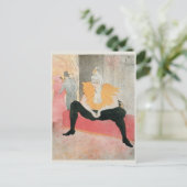 Clowness Henri de Toulouse-Lautrec Postkarte (Stehend Vorderseite)