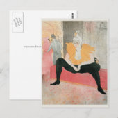 Clowness Henri de Toulouse-Lautrec Postkarte (Vorne/Hinten)
