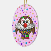 Clowneule Keramikornament (Links)