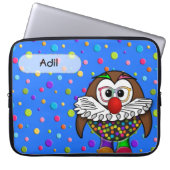Clowneule Laptopschutzhülle (Vorderseite)