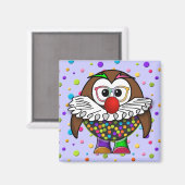 Clowneule Magnet (Vorderseite/Rückseite)